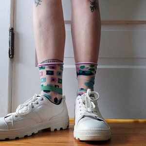 Y2K Style Sketchers Sneakers White